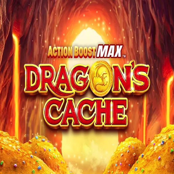 Action Boost Max Dragon's Cache logo by SpinPlay Games LVBet Casino