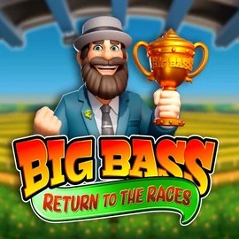Big Bass Return to the Races slot logo by Pragmatic Play at LVBet Casino