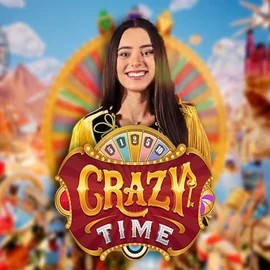 Crazy Time logo by Evolution at LVBet Casino