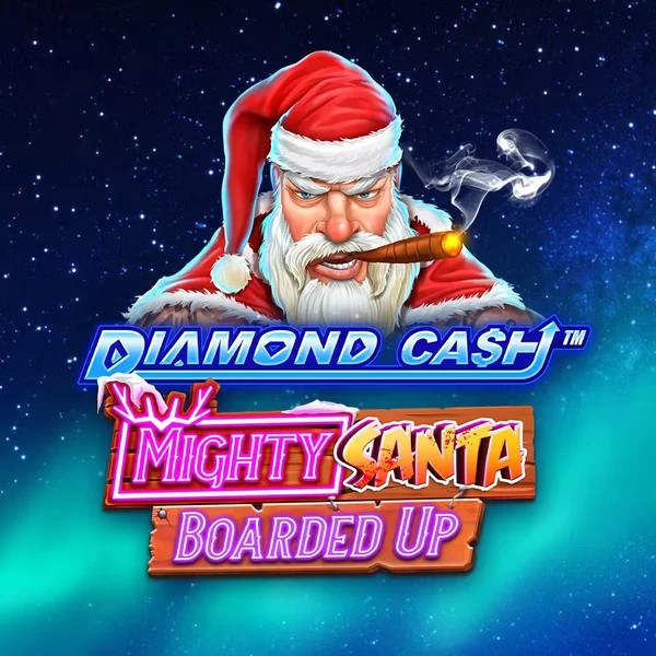 Diamond Cash Mighty Santa Boarded Up casino game by Greentube – featured logo at LVBet Casino