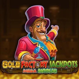 Gold Factory Jackpots Mega Moolah logo – Jackpots by Aurum Signature Studios at LVBet Casino