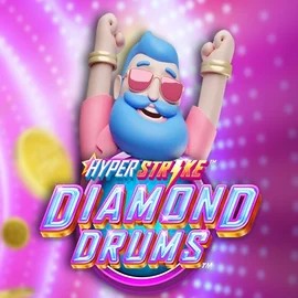Hyper Strike Diamond Drums online game logo by Gameburger Studios on lvbetcasino.eu.com