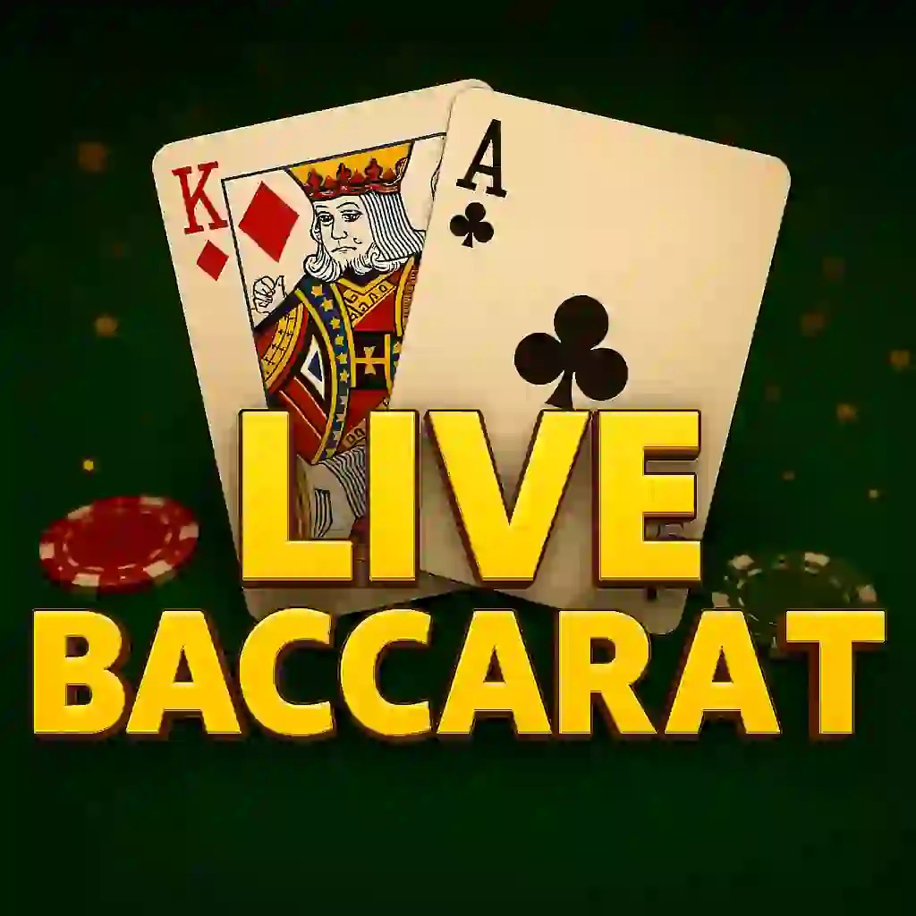 Live Baccarat game by Evolution – logo hosted on LVBet Casino
