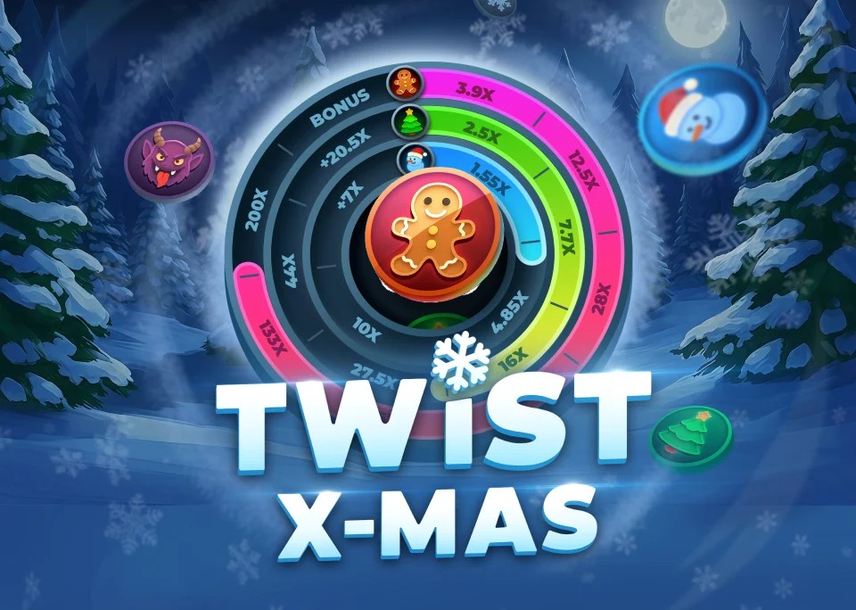Twist X-mas slot icon by InOut, available at LVBet Casino